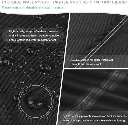 Vue 3 de Simphaus Housse Table Jardin