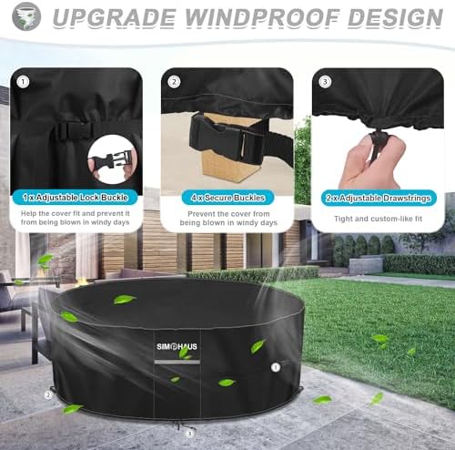 Vue 5 de Simphaus Housse Table Jardin