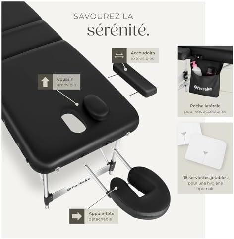 Vue 3 de Tectake Table De Massage