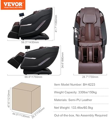 Vue 3 de Vevor Fauteuil De Massage