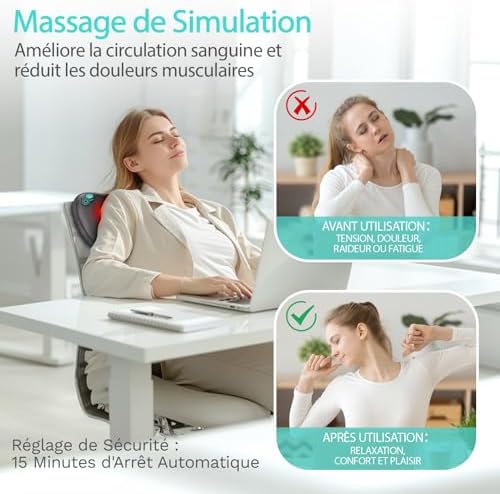 Vue 4 de Takrink Coussin De Massage