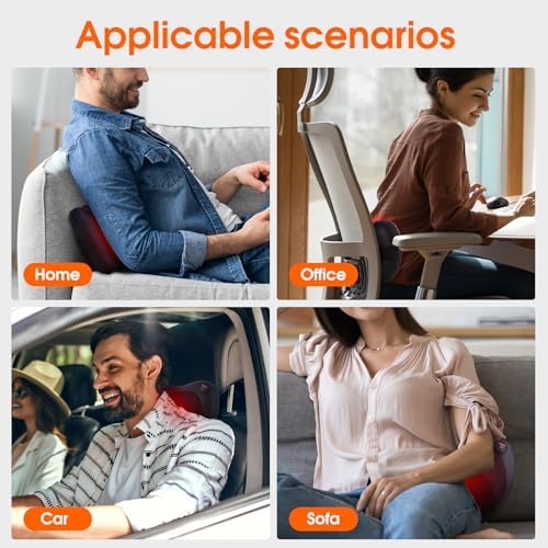 Vue 5 de Aerlang Coussin Massage Shiatsu