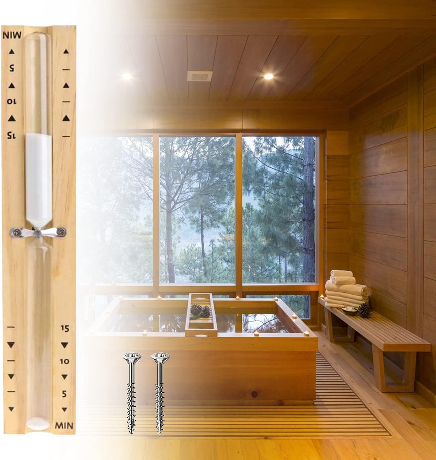 Uocai Sablier Pour Sauna