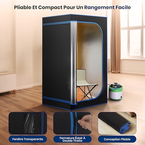 Vue 4 de Serenelife Sauna Portable Sauna