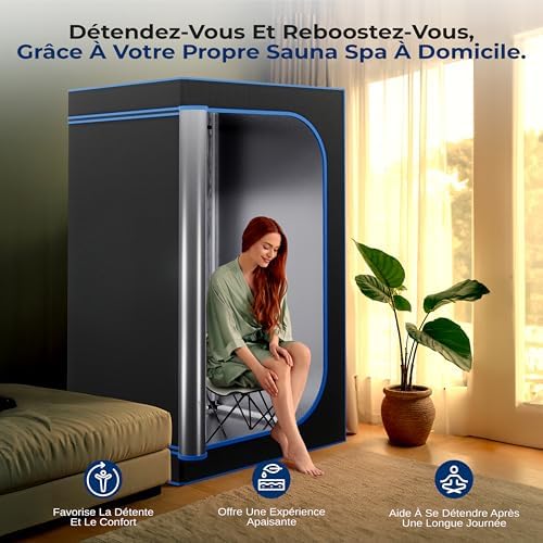 Vue 6 de Serenelife Sauna Portable Sauna