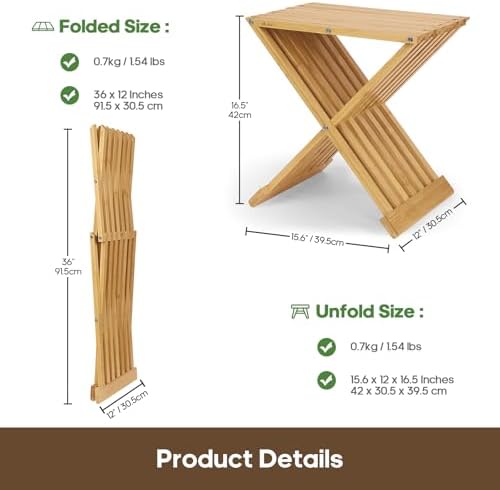 Vue 2 de Willowybe Tabouret Pliable Pour
