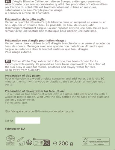 Vue 2 de Cattier Argile Blanche Surfine