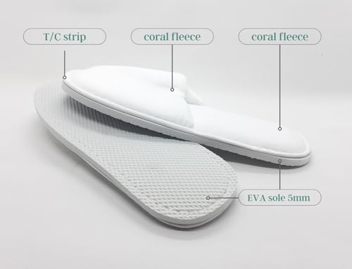 Vue 3 de Chausson Hotel Jetable Pantoufle