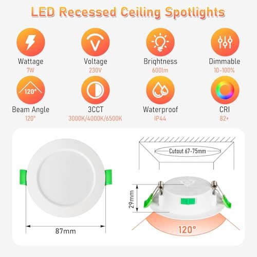 Vue 3 de Hossom Led Encastrable
