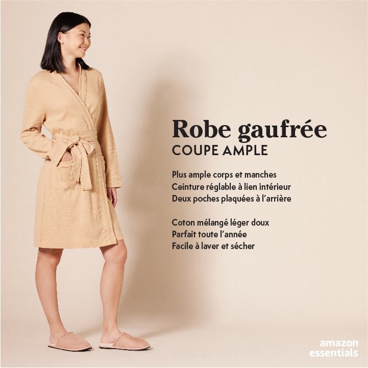 Vue 2 de Peignoir Long En Tissu