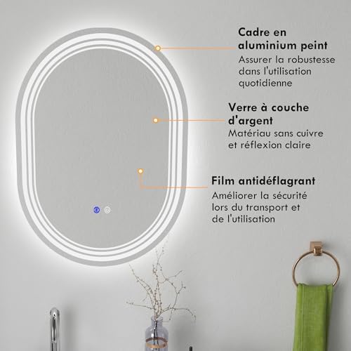 Vue 6 de Kleankin Miroir De Salle