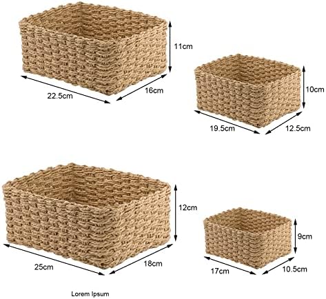 Vue 6 de Panier Osier Rangement Salle