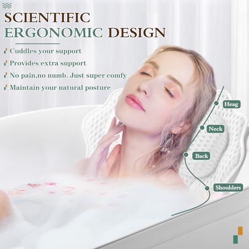 Vue 2 de Ruvince Oreiller De Bain