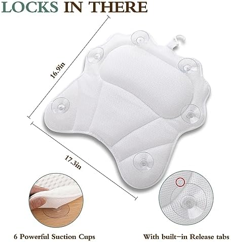 Vue 3 de Ruvince Oreiller De Bain