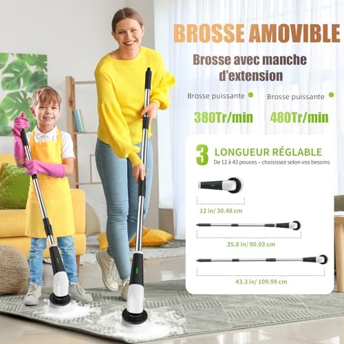 Vue 2 de Ykyi Brosse Electrique Nettoyage