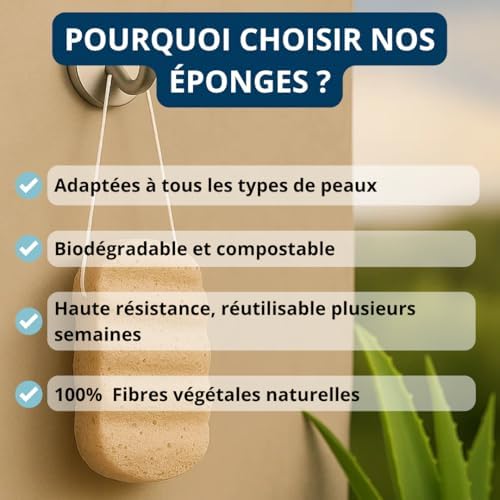 Vue 4 de Eponge De Konjac Bio