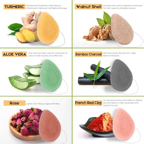 Vue 2 de Eponge Konjac Lot De