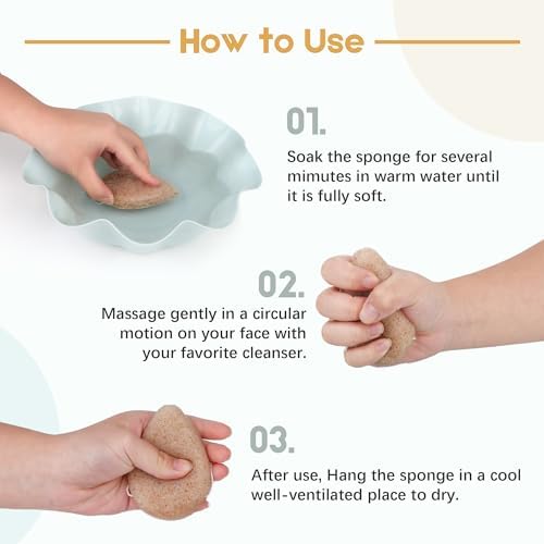 Vue 5 de Eponge Konjac Lot De