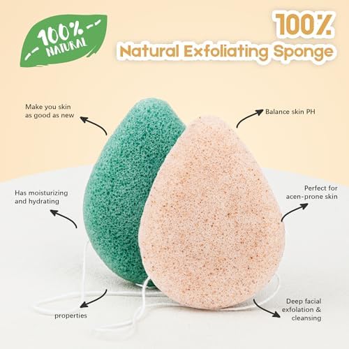 Vue 6 de Eponge Konjac Lot De