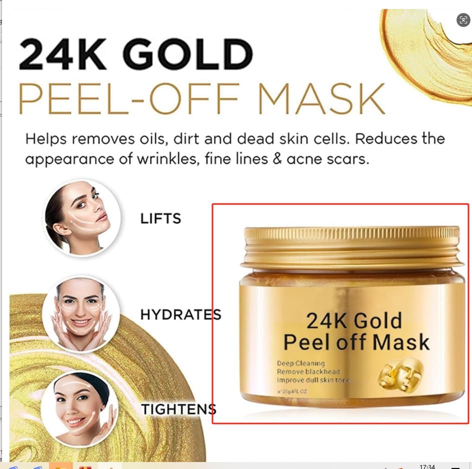 Vue 6 de Masque Visage Femme