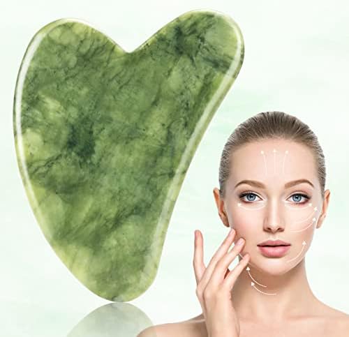 Vue 2 de Gua Sha Jade Visage