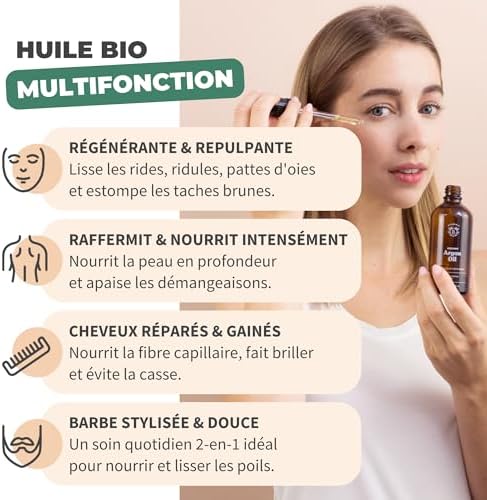 Vue 3 de Bionoble Huile Dargan Bio