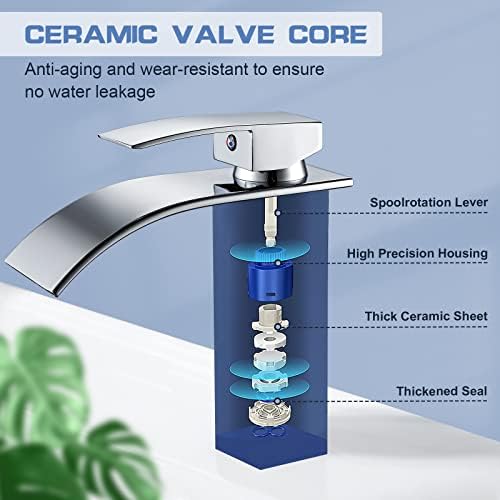 Vue 4 de Kisimixer Moderne Robinet Salle