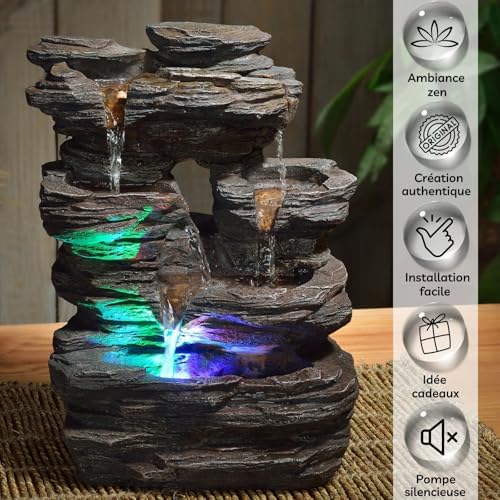 Vue 3 de Zenlight Fontaine Dinterieur Nature
