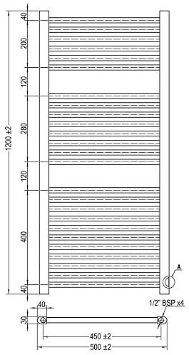 Vue 6 de Kibath Secheserviettes Radiateur