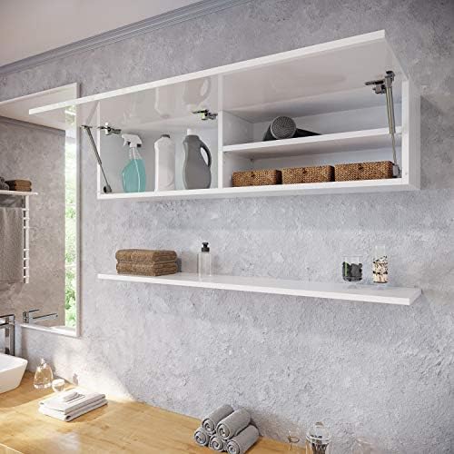 Vue 4 de Meuble Suspendu Armoire Salle