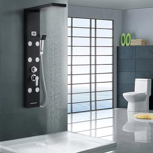 Vue 2 de Auralum Colonne De Douche