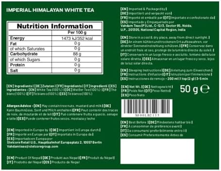 Vue 2 de Vahdam Feuilles De The