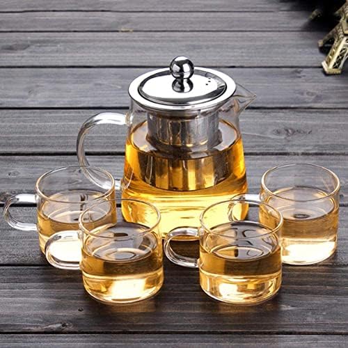 Vue 5 de Theiere En Verre Carree