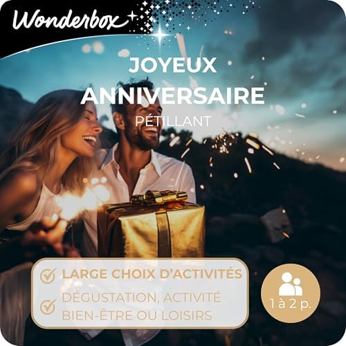 Vue 2 de Wonderbox Joyeux Anniversaire Petillant