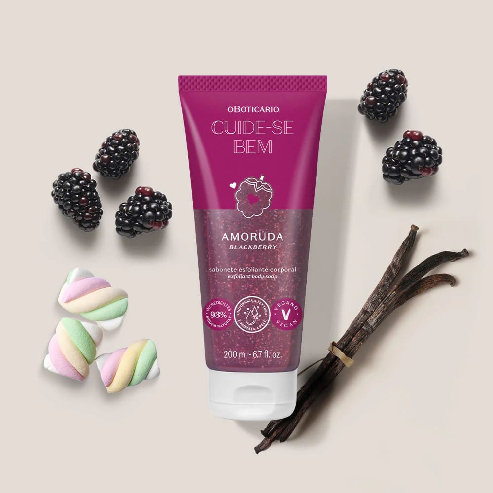 Gel de Banho Esfoliante Corporal Cuide-se Bem Amoruda 200ml