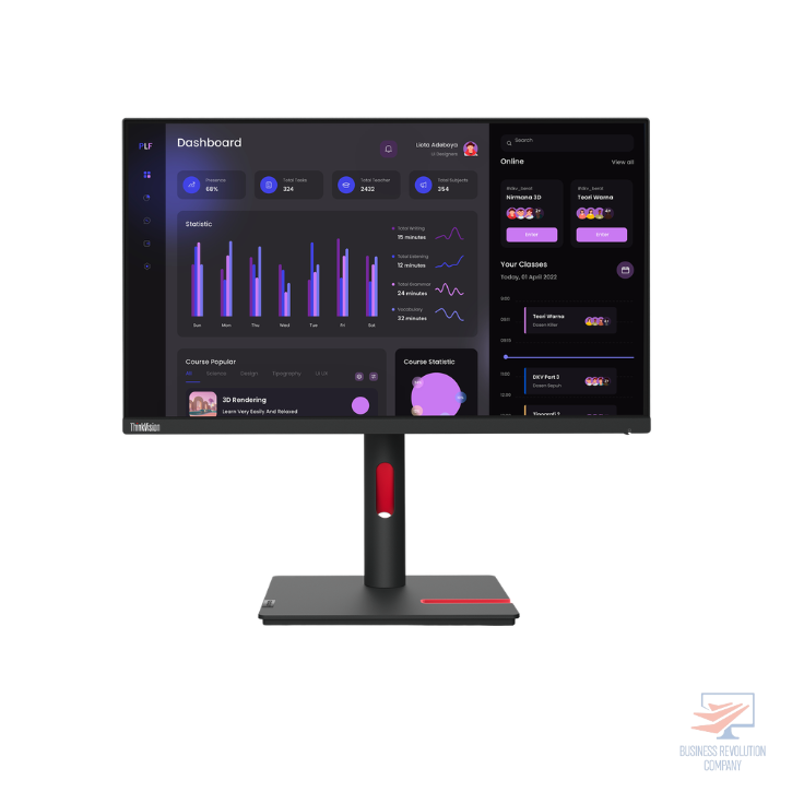 Ecran Lenovo ThinkVision T24i-30 Led Full HD (1080p) 24 pouces