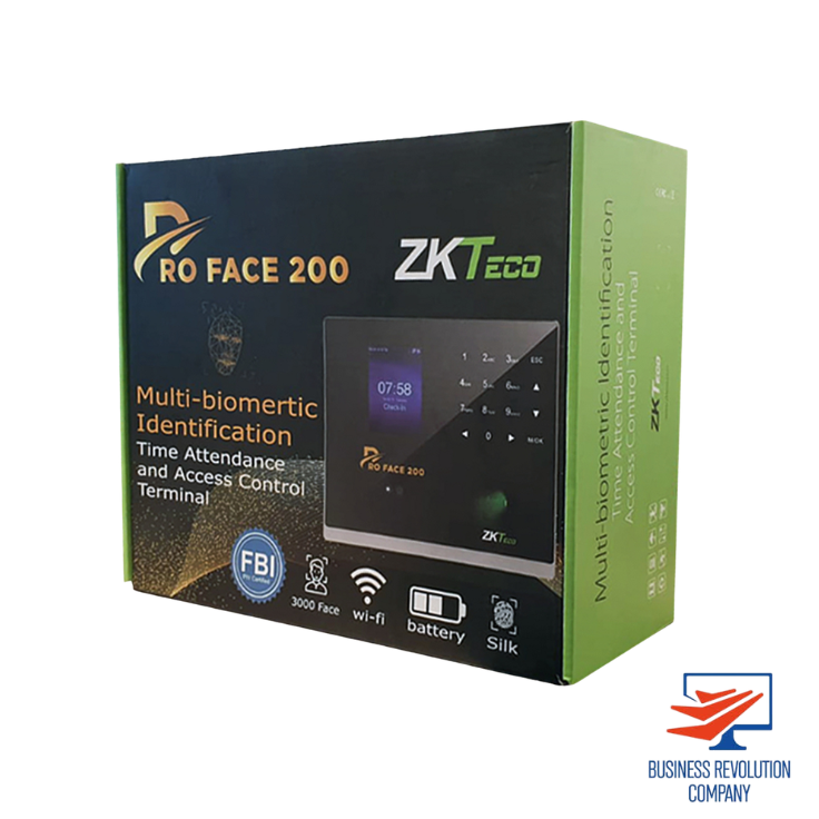 Pointeuse Biométrique ZKTeco Pro Face 200-Reconnaissance Faciale, Empreintes RFID WiFi avec Batterie vente Cameroun