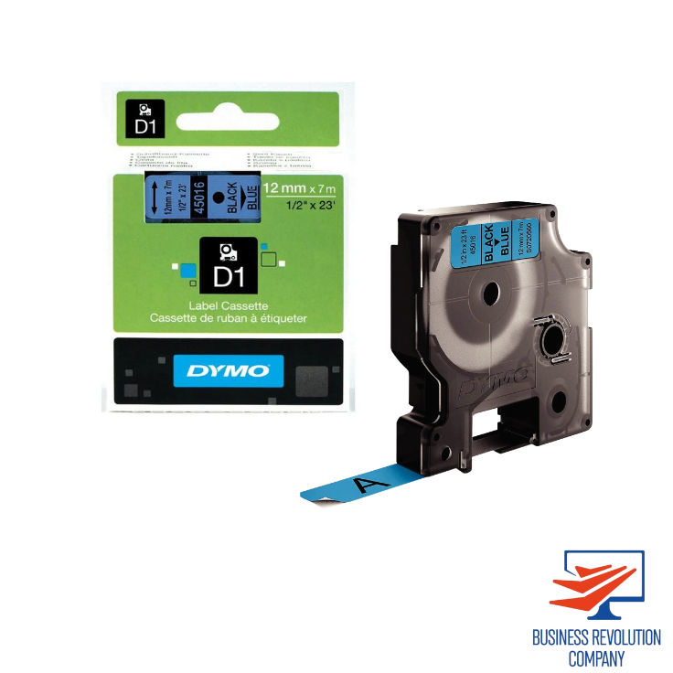 Ruban DYMO D1 45016 12mm Bleu/Noir 7m Étiqueteuse au Cameroun