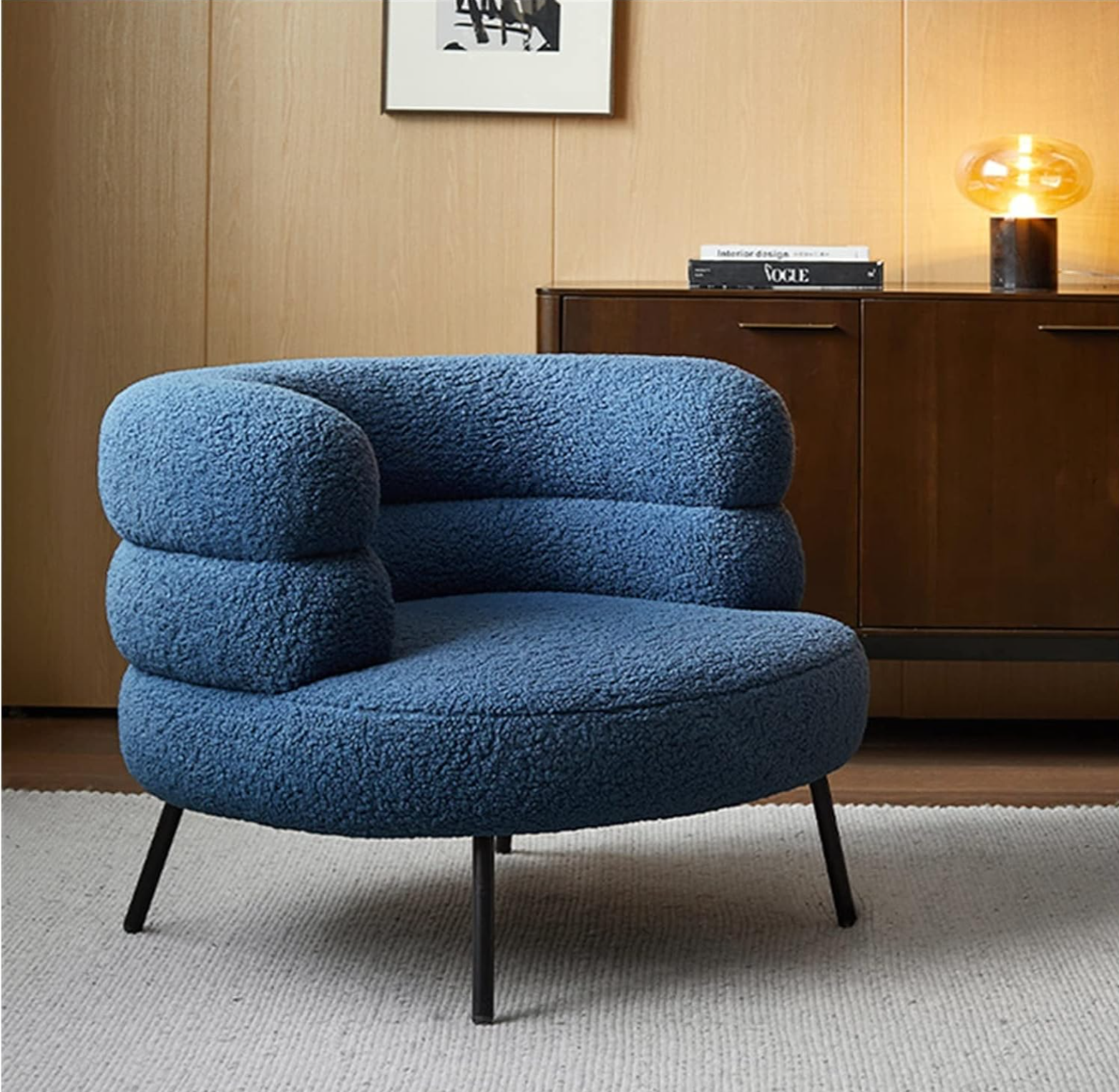 Fauteuil Nordique Premium Crème – Élégance & Confort