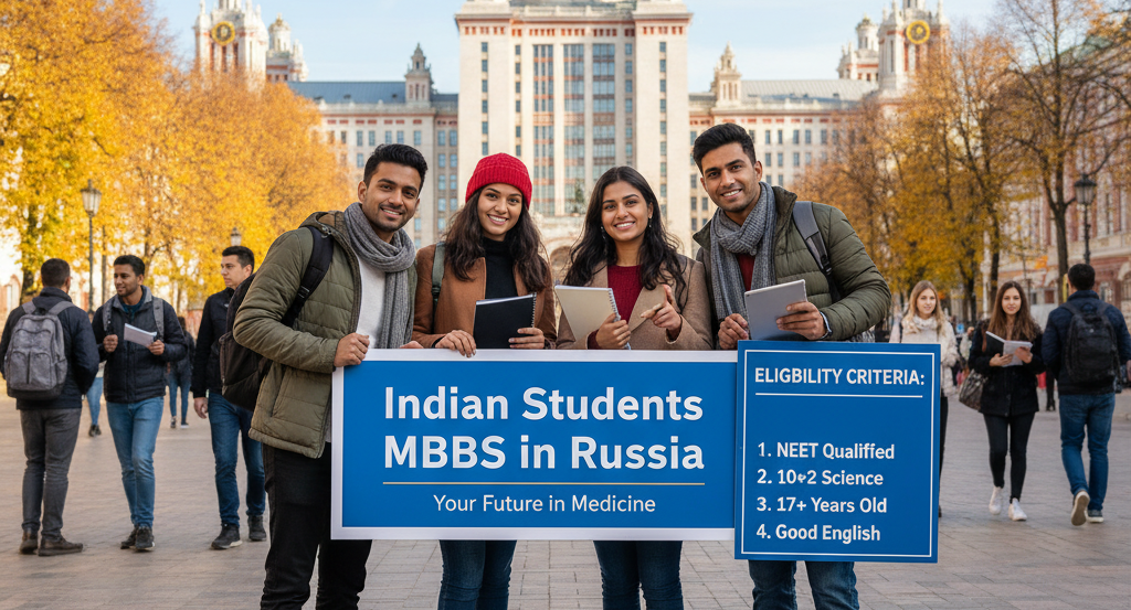 Indian Students can study MBBS in Russia if they meet the eligibility criteria