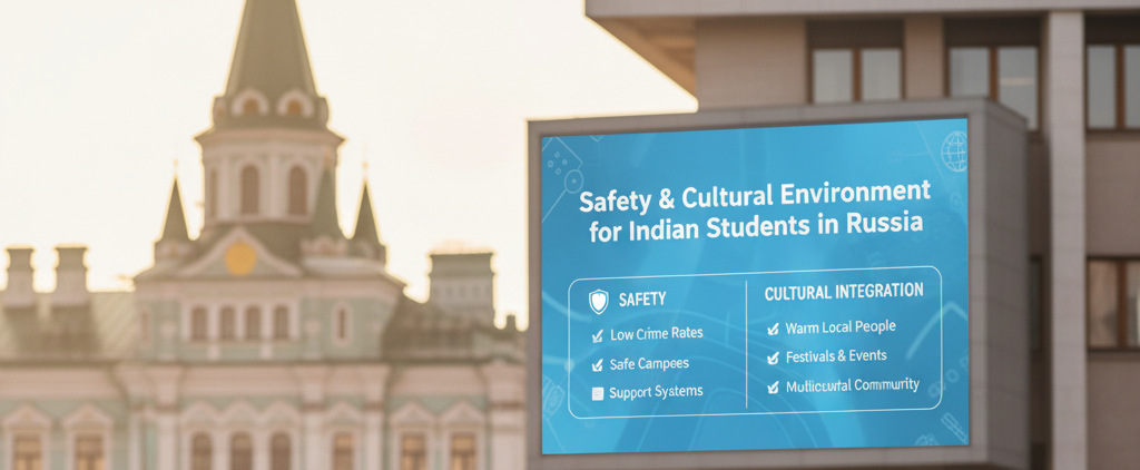 Safety & Cultural Environment of Indian Students in Russia