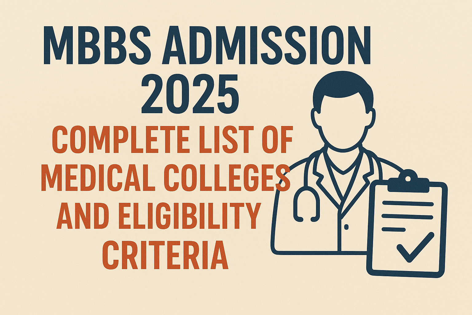MBBS Admission 2025: Complete List of Medical Colleges and Eligibility Criteria