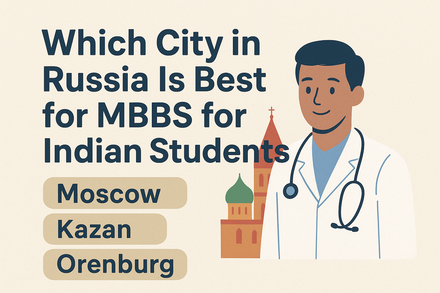 Which City in Russia Is Best for MBBS for Indian Students? (Moscow vs Kazan vs Orenburg)