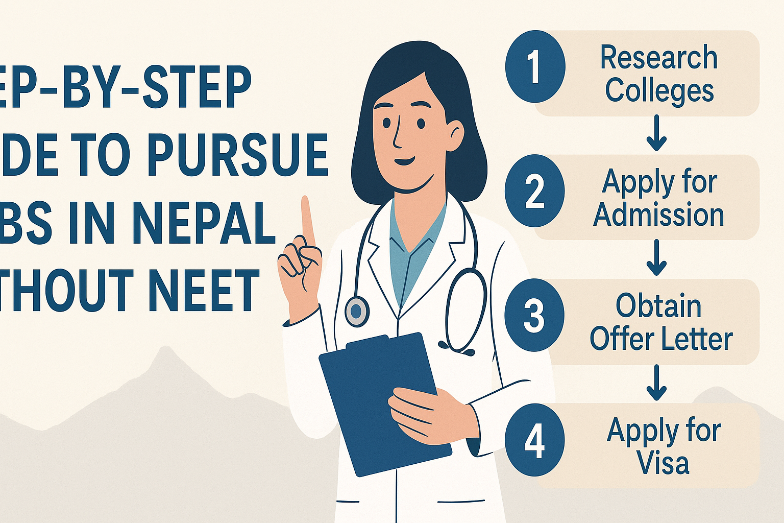 Step-by-Step Guide to Pursue MBBS in Nepal Without NEET