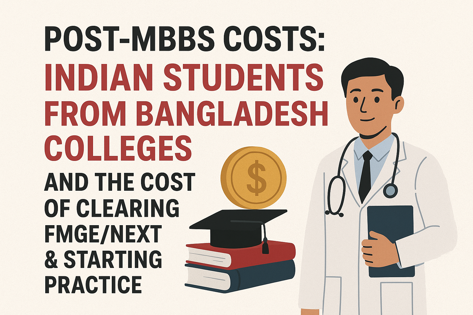 Post-MBBS Costs: Indian Students from Bangladesh Colleges and the Cost of Clearing FMGE/NExT & Starting Practice