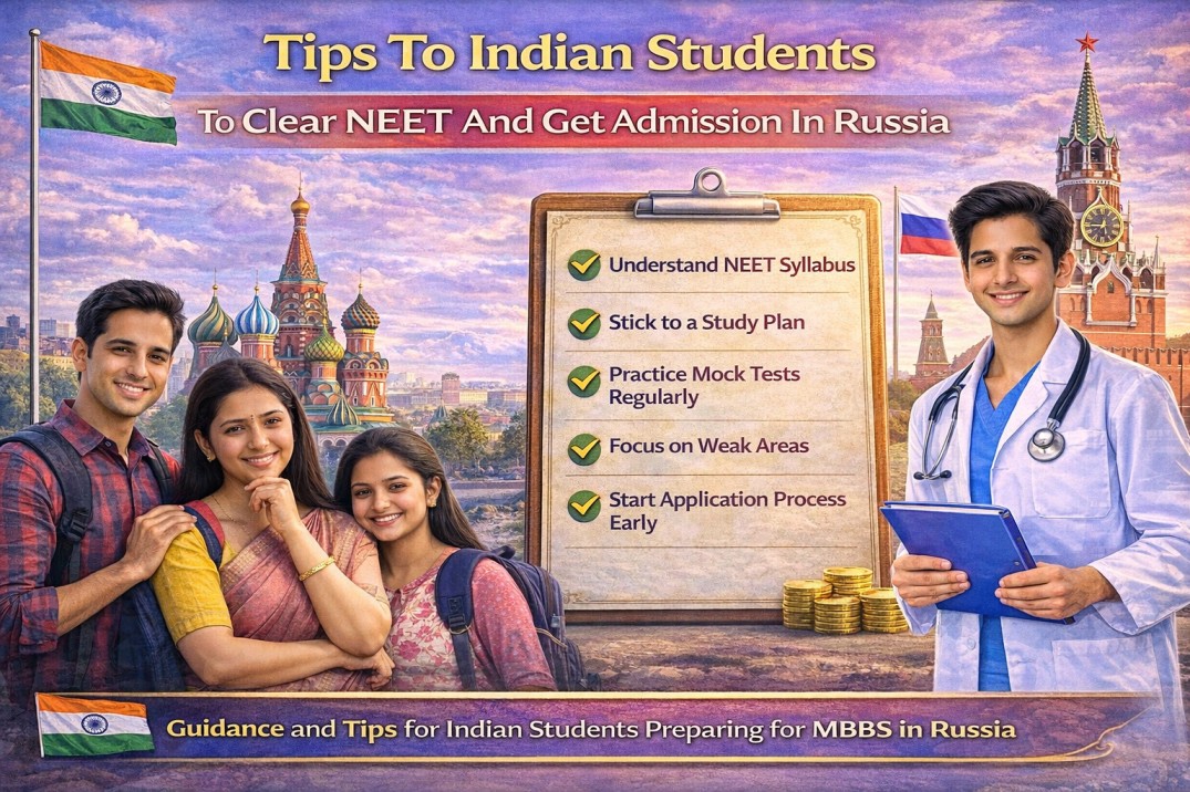 Tips To Indian Students To Clear NEET And Get Admission In Russia
