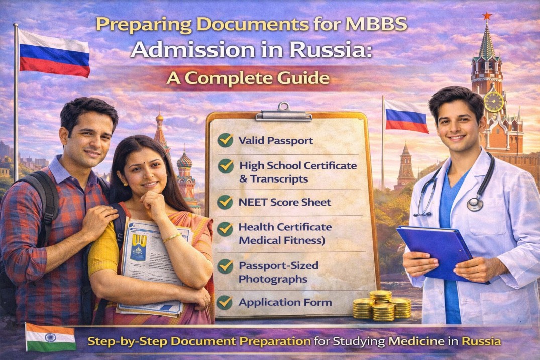 Preparing Documents for MBBS Admission in Russia: A Complete Guide