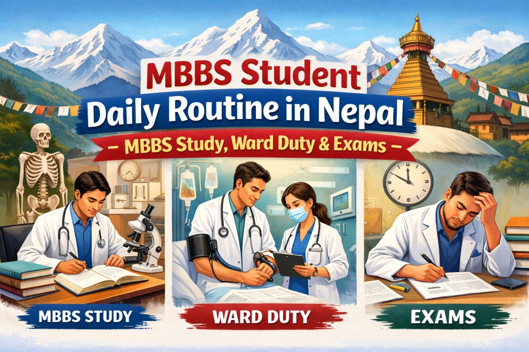 MBBS Student Daily Routine in Nepal – MBBS Study, Ward Duty & Exams