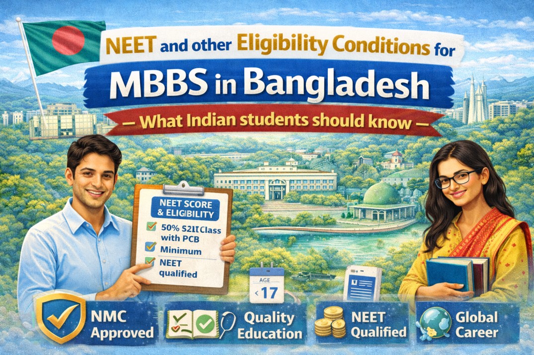 NEET and other Eligibility Conditions for MBBS in Bangladesh – What Indian students should know