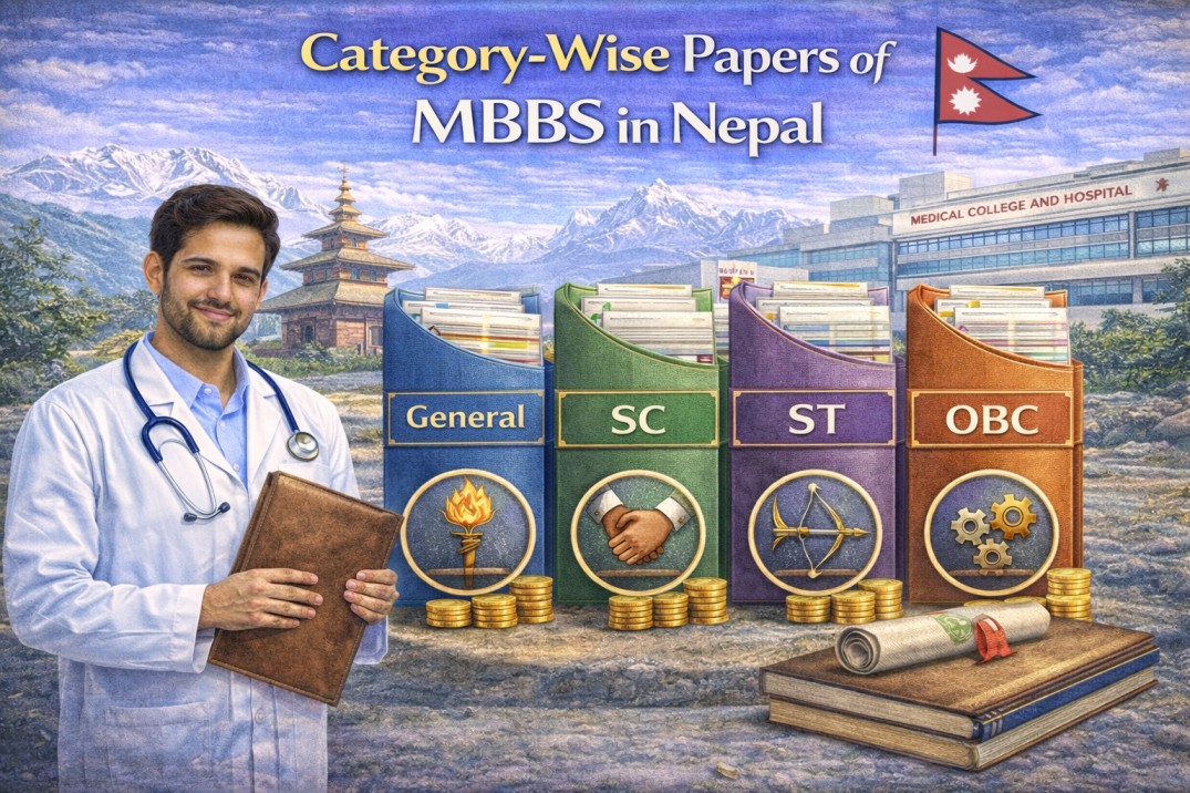 Category-Wise Papers of MBBS in Nepal (General / SC / ST / OBC)